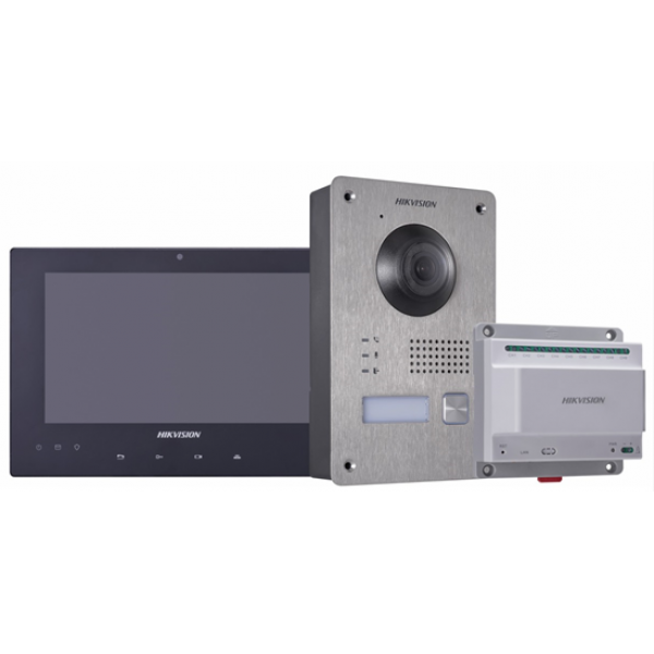 DS-KIS701/EU-B Zestaw wideodomofonowy składający się z panela DS-KV8103-IME2 oraz monitora  DS-KH8340-TCE2 /B , HIK