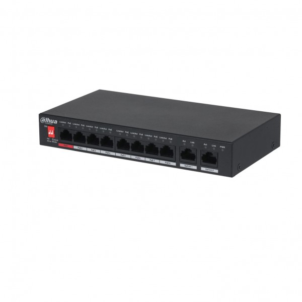PFS3010-8ET-96-V2 Switch PoE 8xPoE 100Mbps, 2XUpLink 1Gbps